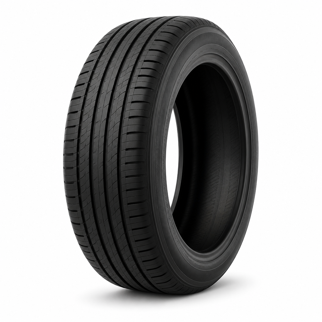 Car tyre ready for a roadside change